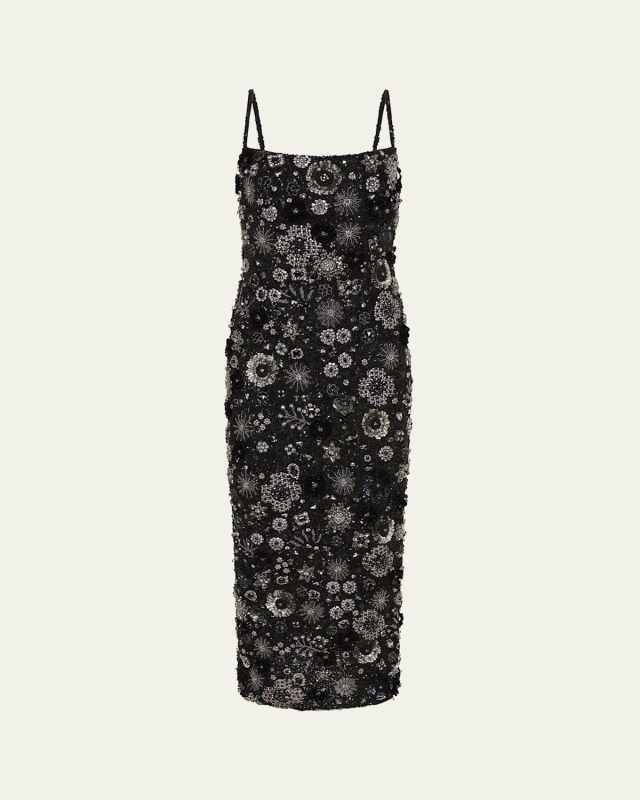 Francesca Floral Embellished Ankle Gown